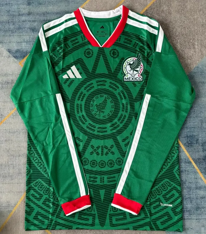 2026 Long Sleeves Mexico Home Football Jersey 1:1 Thai Quality