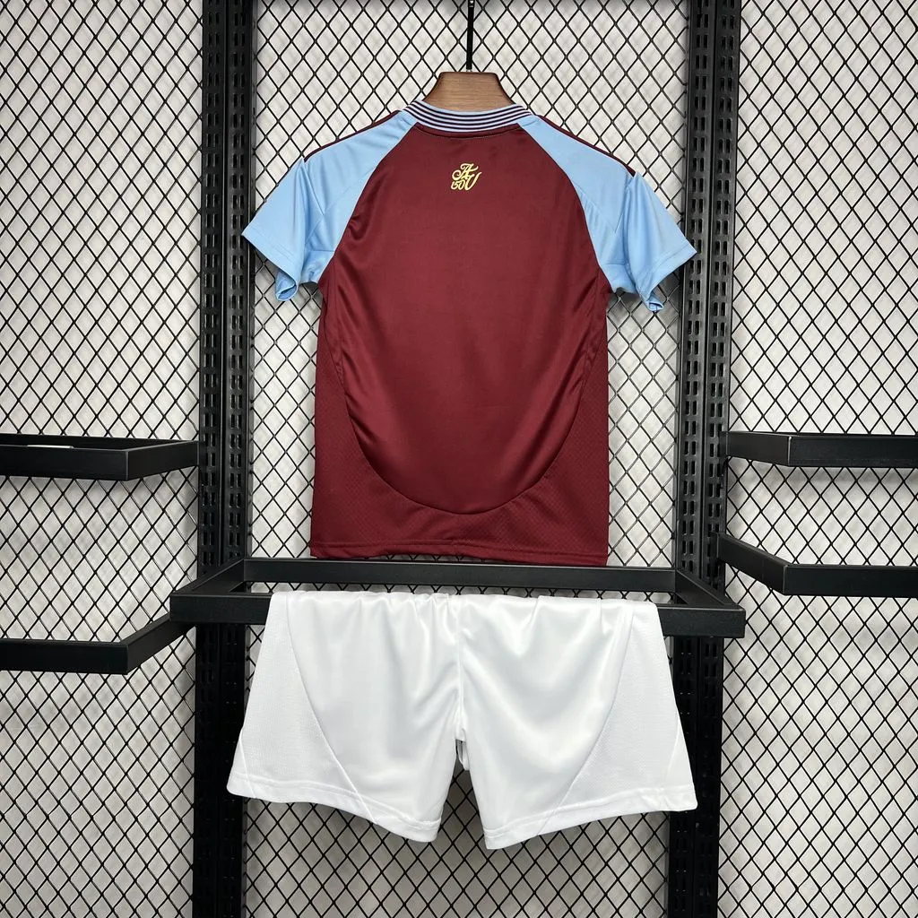 2024/2025 Aston Villa Home Football Jersey Shirt 1:1 Thai Quality Kids Size
