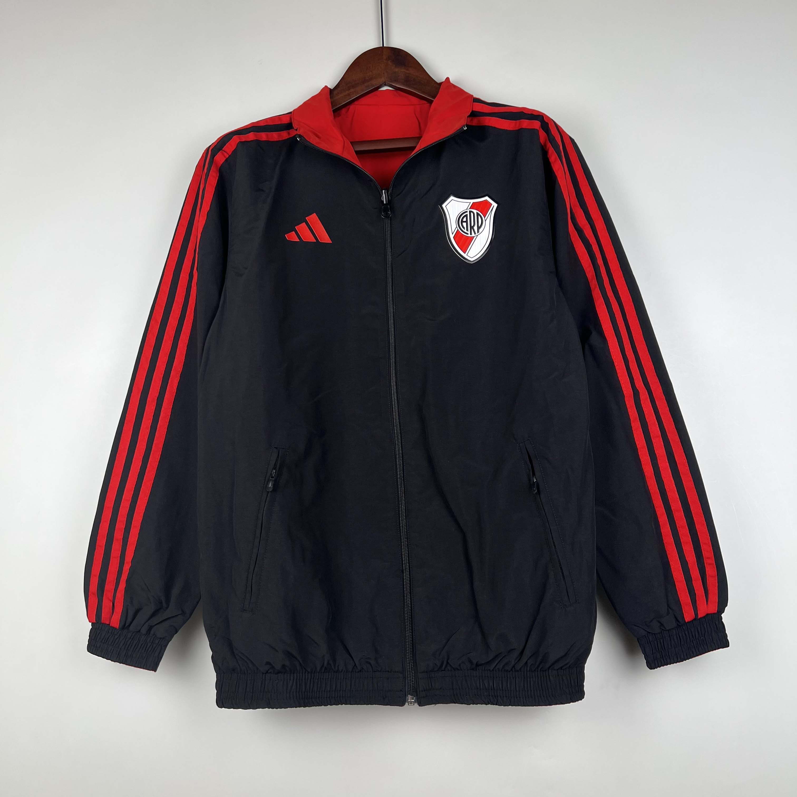 2023/2024 River Plate Jersey Windbreaker black Soccer Jersey 1:1 Thai Quality