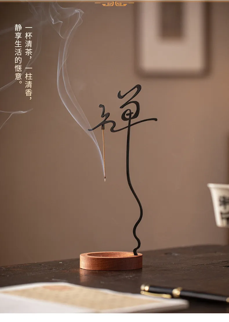 Zen Incense Base Incense Burner Upside-Down Incense Holder Home Indoor Tea Room Incense Insert Living Room Aromatherapy Stove Ornaments 30