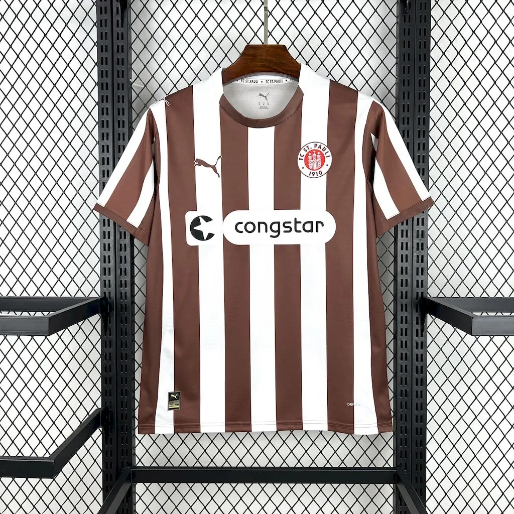 2025/2026 St Pauli Home Football Jersey 1:1 Thai Quality