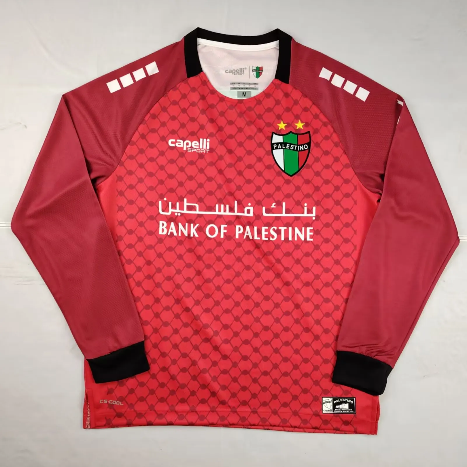2025/2026 Long Sleeve Palestine Red Football Shirt 1:1 Thai Quality