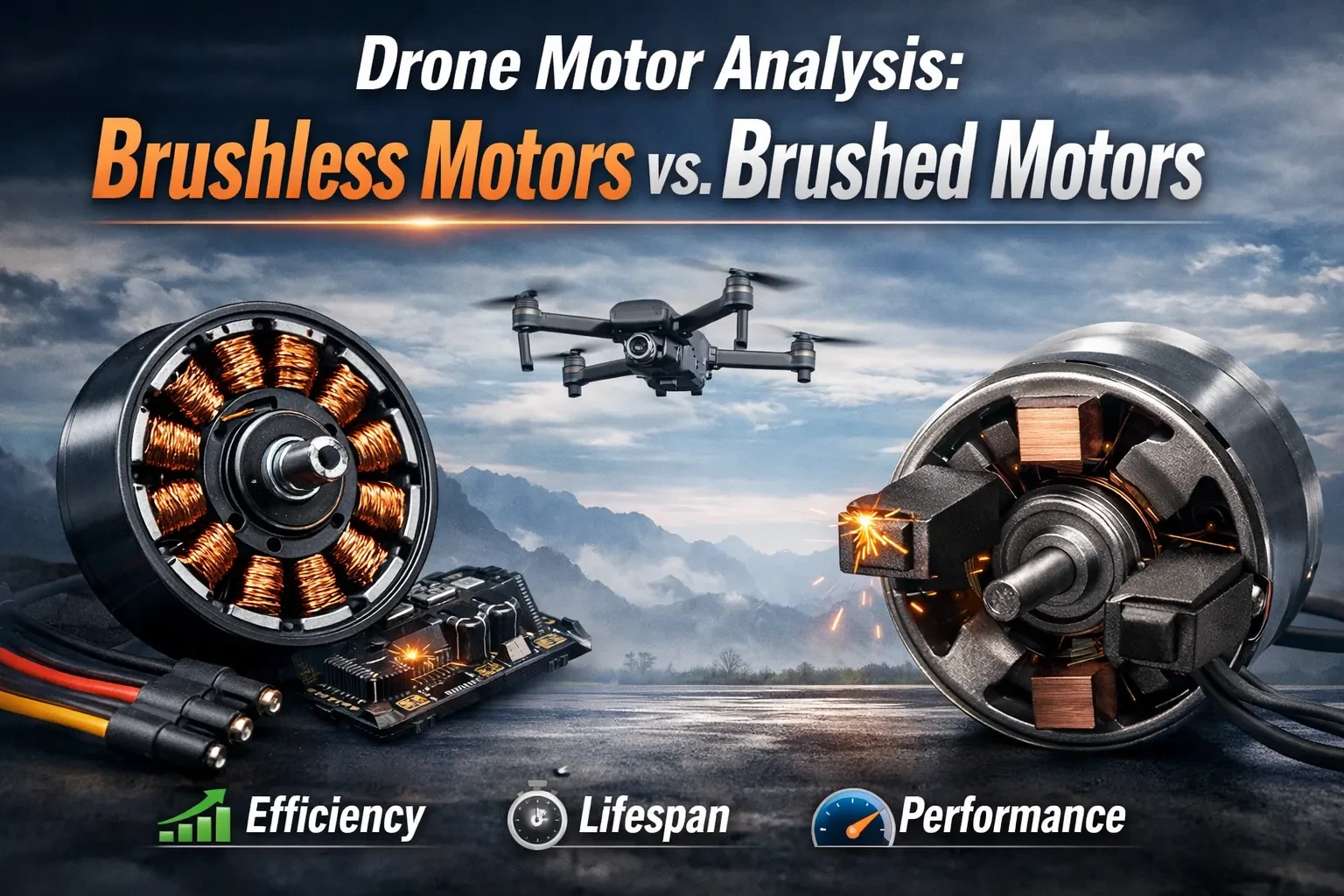 Drone Motor Analysis: Brushless Motors vs. Brushed Motors