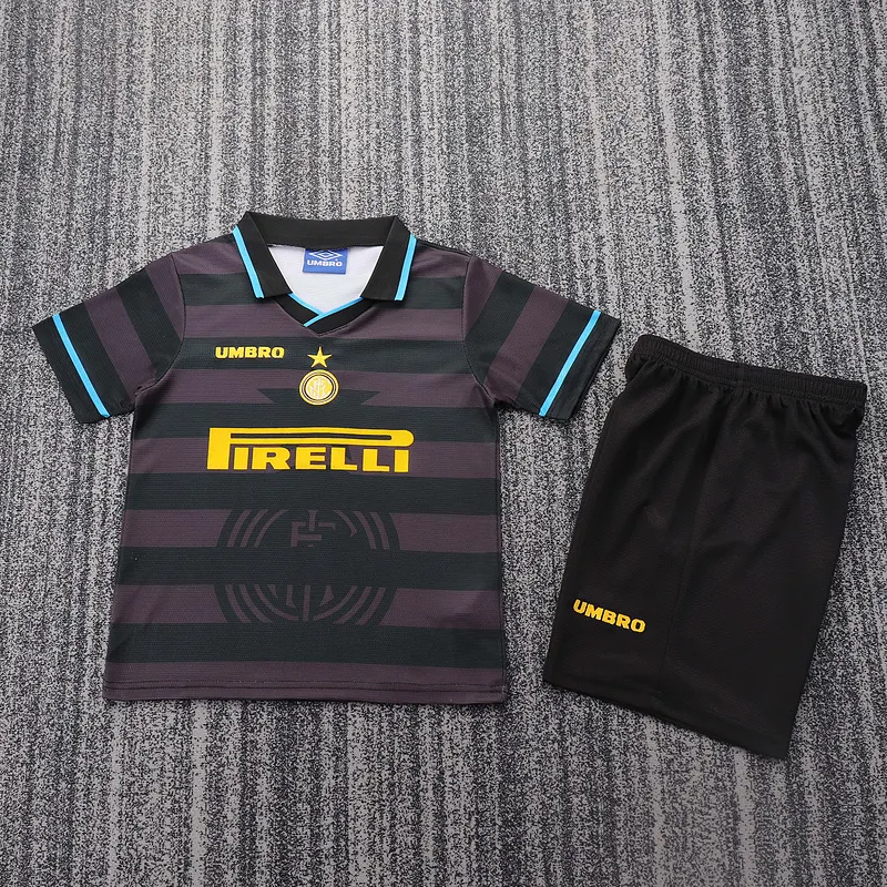 1997/1998 Retro Inter Milan Third Away Football Jersey 1:1 Thai Quality Kids Size