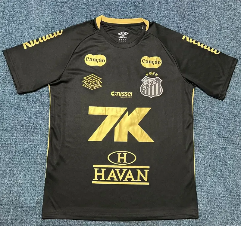 2025/2026 Santos Special Edition Black Football Jersey 1:1 Thai Quality