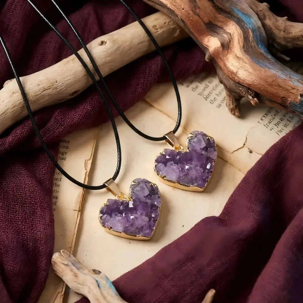 Pendant styled on leather cord,wear amethyst on the included black leather cord for an easy everyday look.