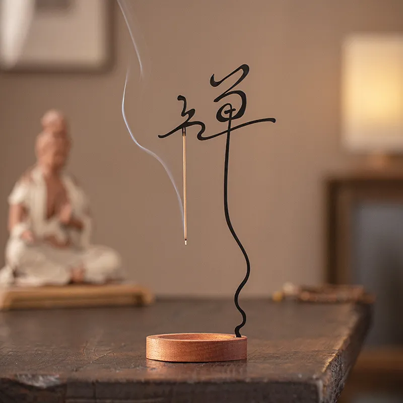 Zen Incense Base Incense Burner Upside-Down Incense Holder Home Indoor Tea Room Incense Insert Living Room Aromatherapy Stove Ornaments 7