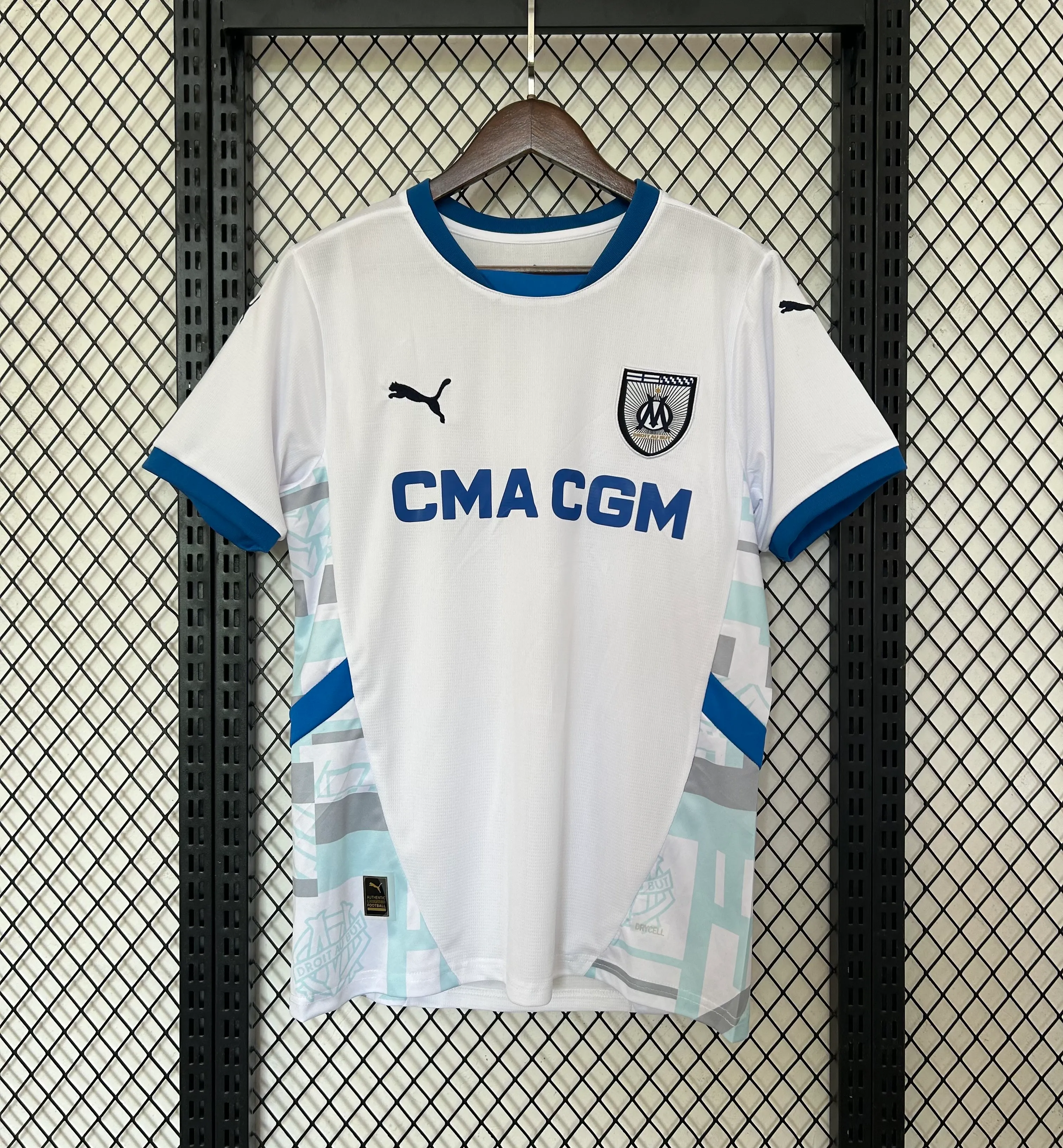 2024/2025 Olympique de Marseille Home Football Jersey