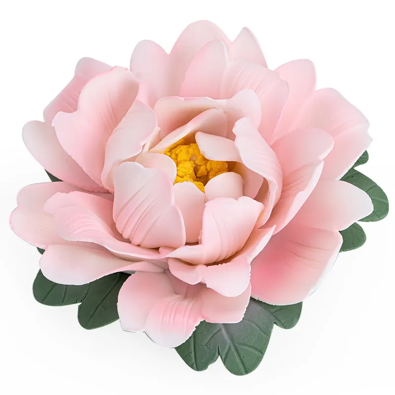 Creative Ceramic Hand Kneading Peony Flower Incense Insert Home Line Incense Base Living Room Tea Room Decoration Crafts Line Incense Insert Incense Burners 8