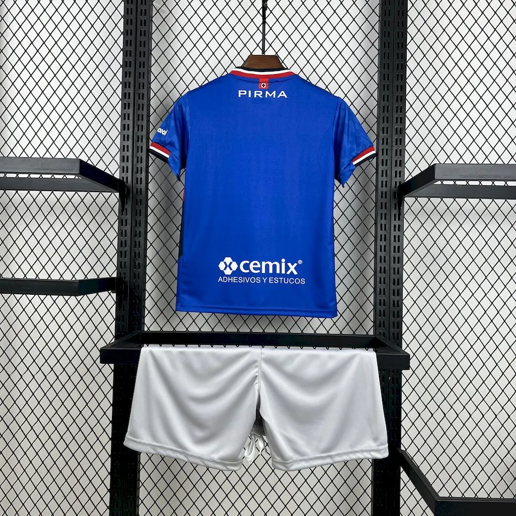 2025/2026 Cruz Azul Home Football Shirt 1:1 Thai Quality Kids Size