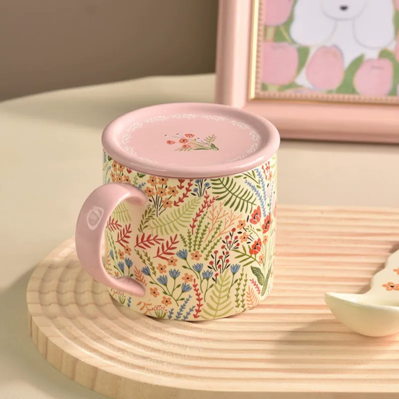 Pink Flower Mug ,Coffee Mug , Christmas Coffee Cup A080c8c9d0b9368c9831a8e647dd8fcc