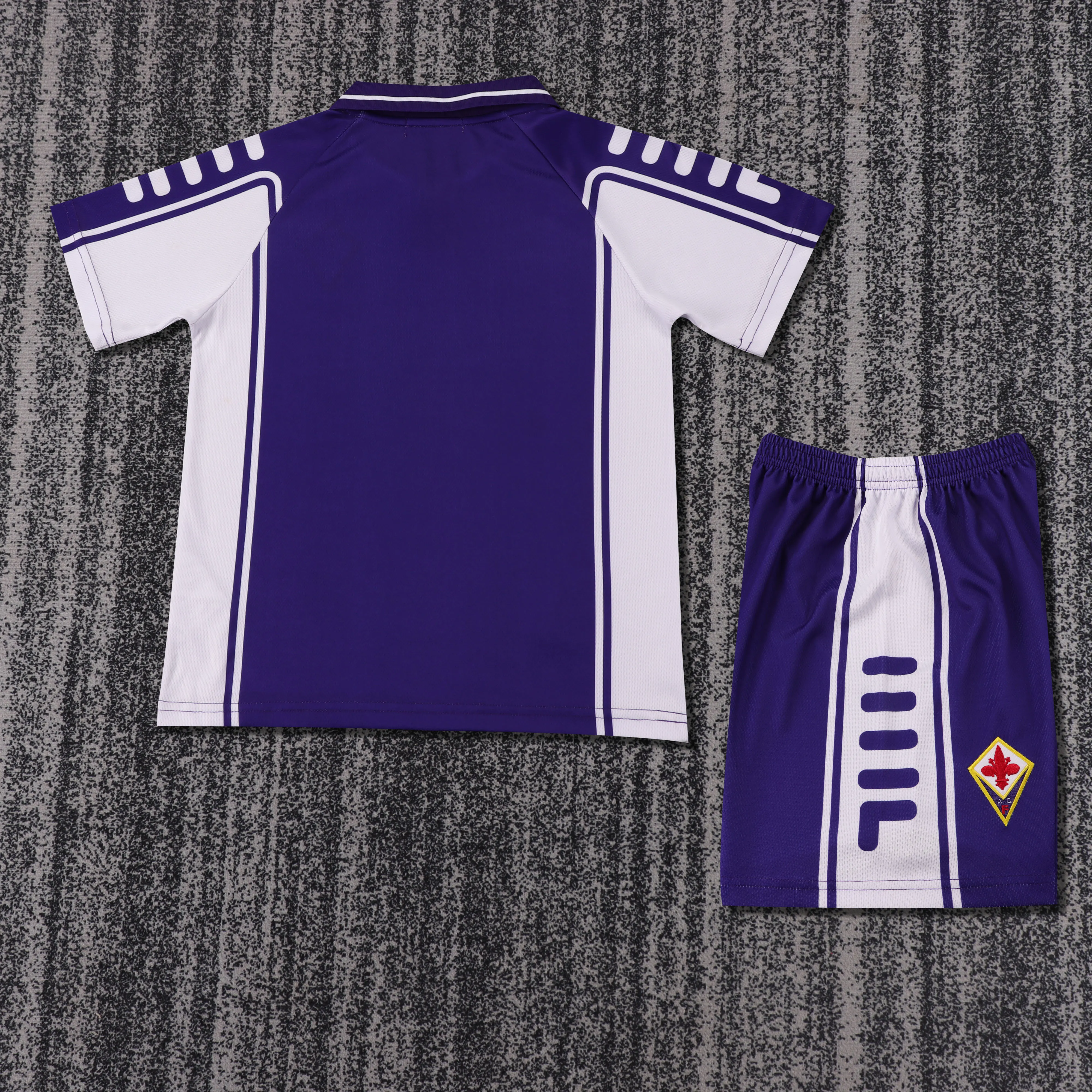 1999-2000 Retro Fiorentina Home Football Shirt 1:1 Thai Quality Kids Size