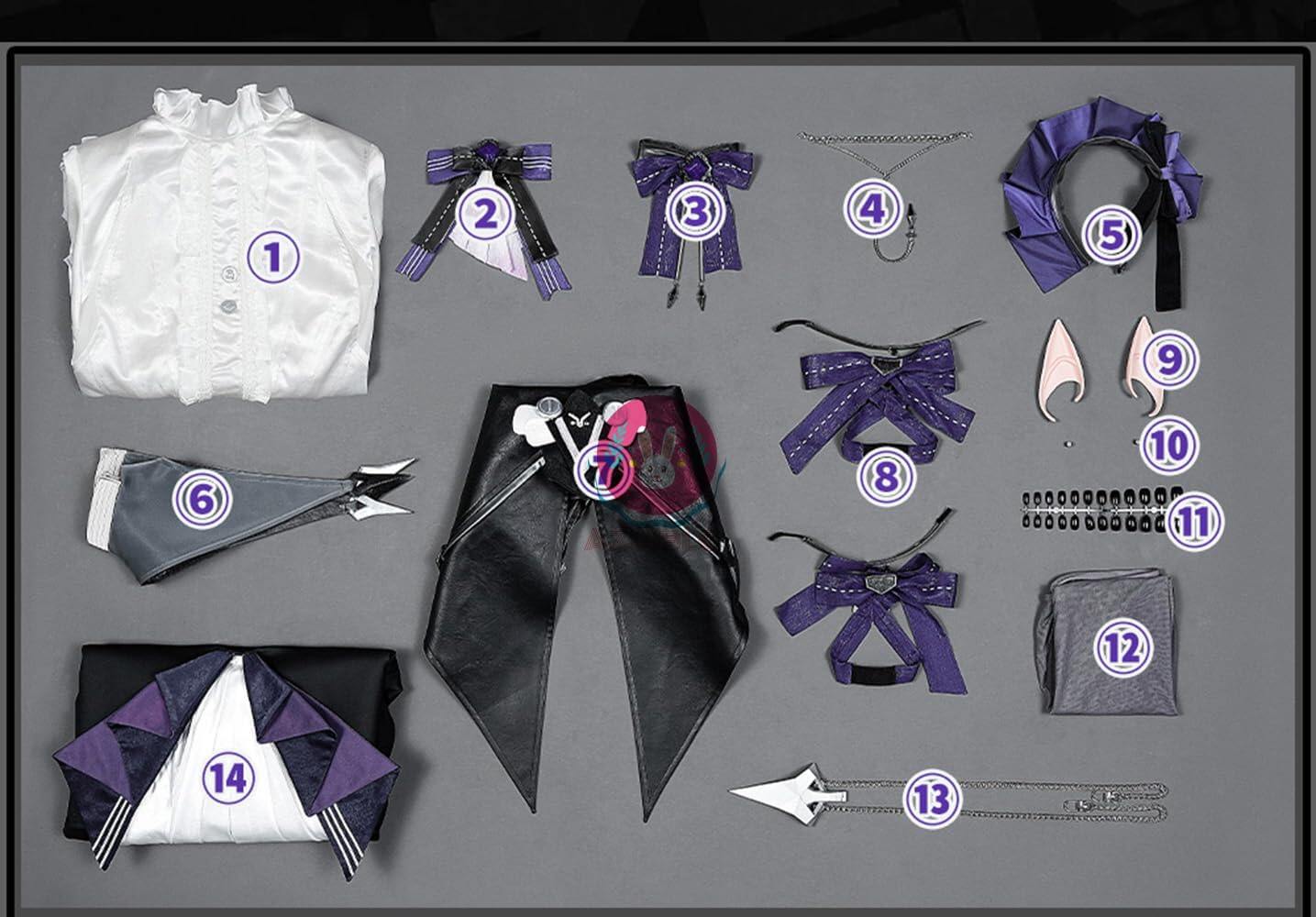 Azuiblc】ゼンゼロ ビビアンコスプレ衣装 3D樹脂アクセサリー 靴飾り