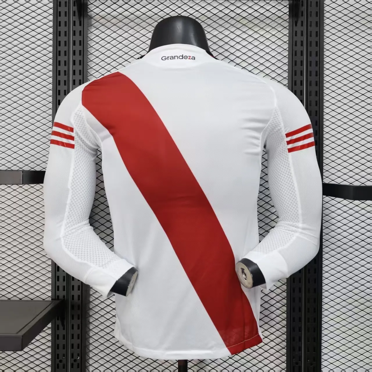 2025/2026 Long Sleeve Player Version River Plate Home Football Jersey 1:1 Thai Quality