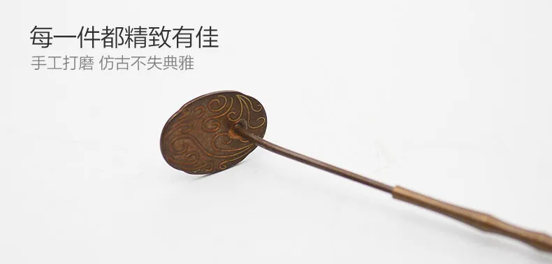 Vintage Style Incense Ceremony Kit - 6 Essential Copper Tools & Organizer 16
