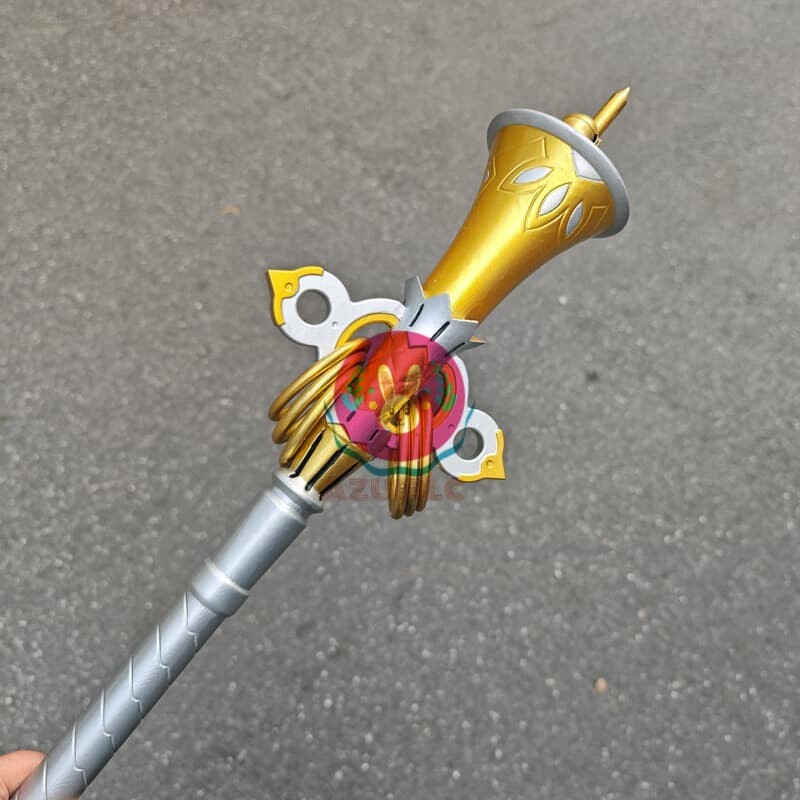 Azuiblc ゼンゼロ リュシア コスプレ 杖 ステッキ 80CM 鈴が鳴る 武器
