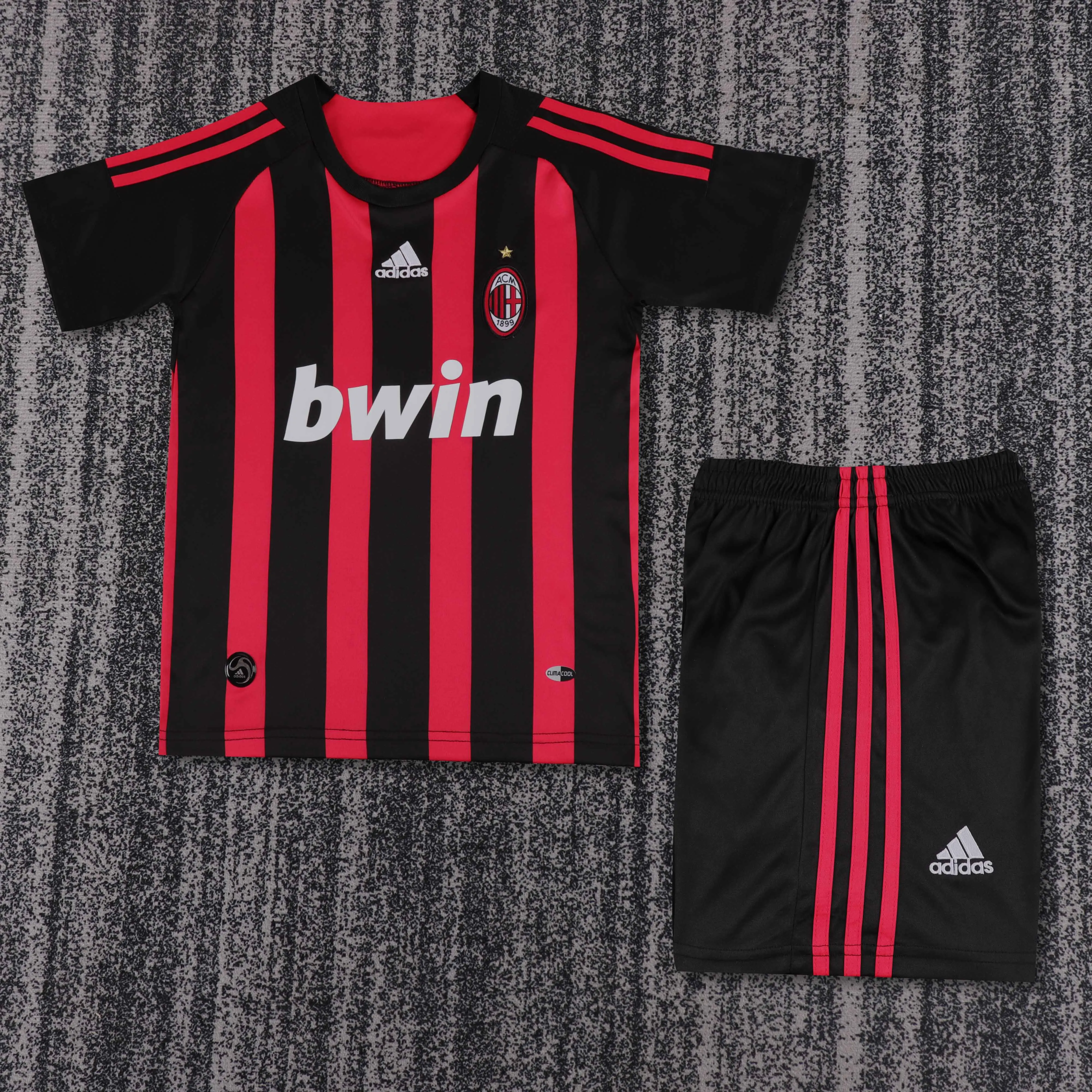 2008-2009 Retro AC Milan Home Football Shirt 1:1 Thai Quality Kids Size
