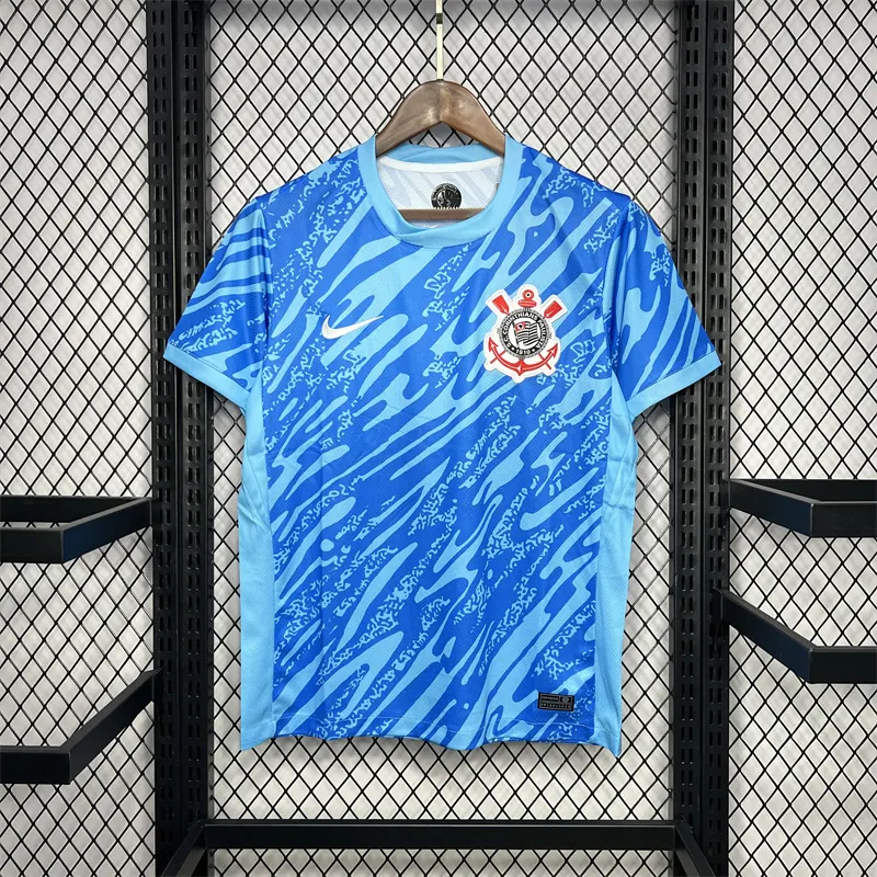 2024/2025 Corinthians Goalkeeper Blue Jersey 1:1 Thai Quality