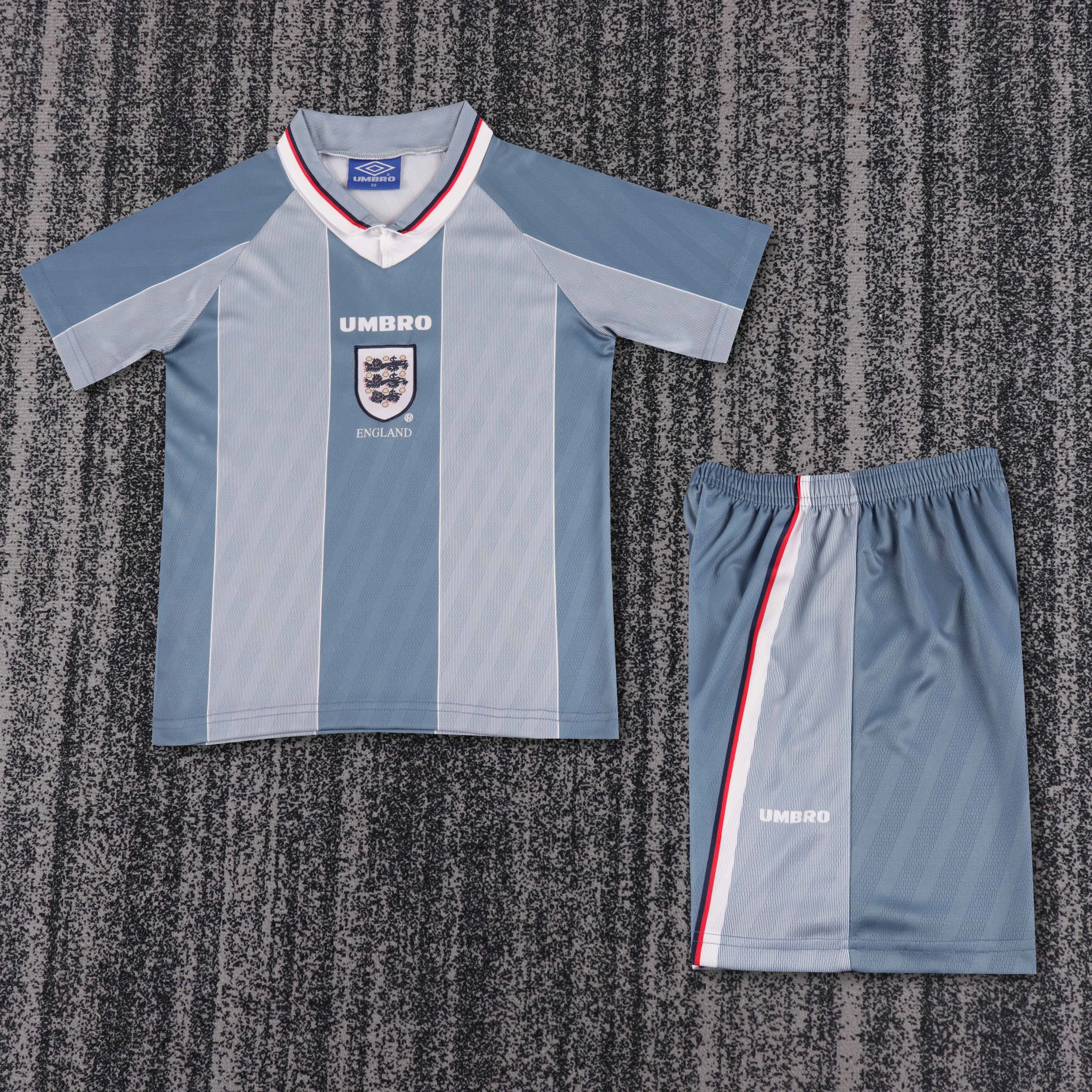 1996 Retro England Away Football Shirt 1:1 Thai Quality Kids Size