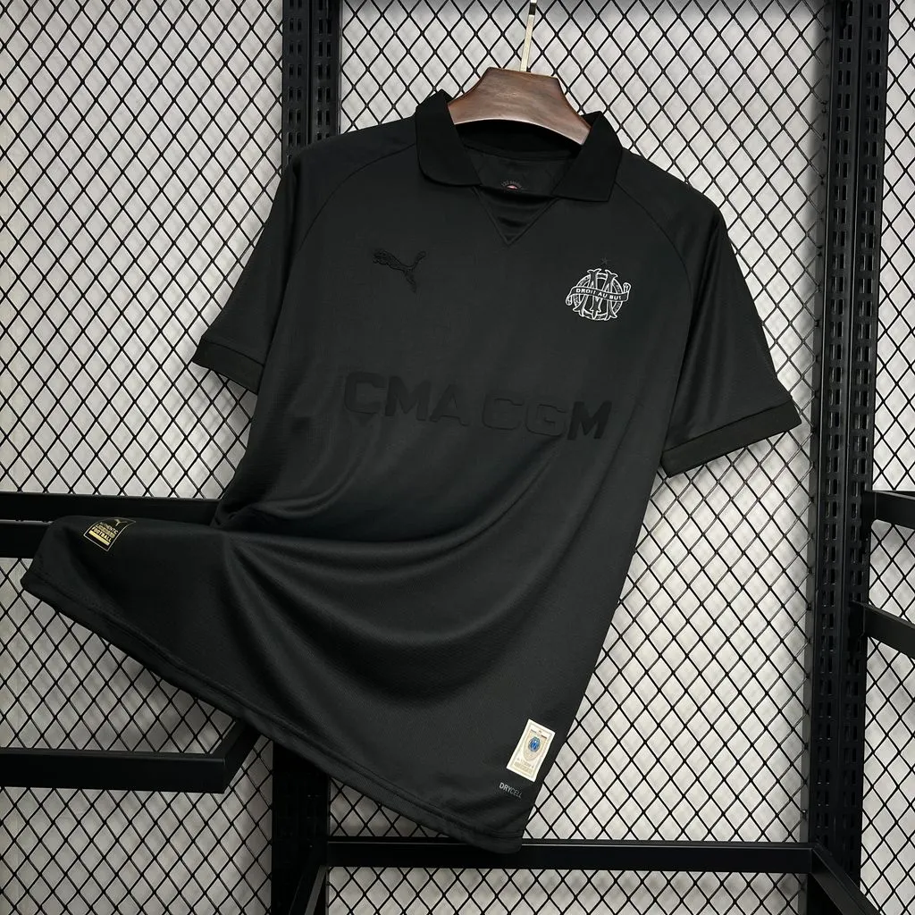 2024/2025 Olympique de Marseille 125th Anniversary Black Jersey 1:1 Thai Quality