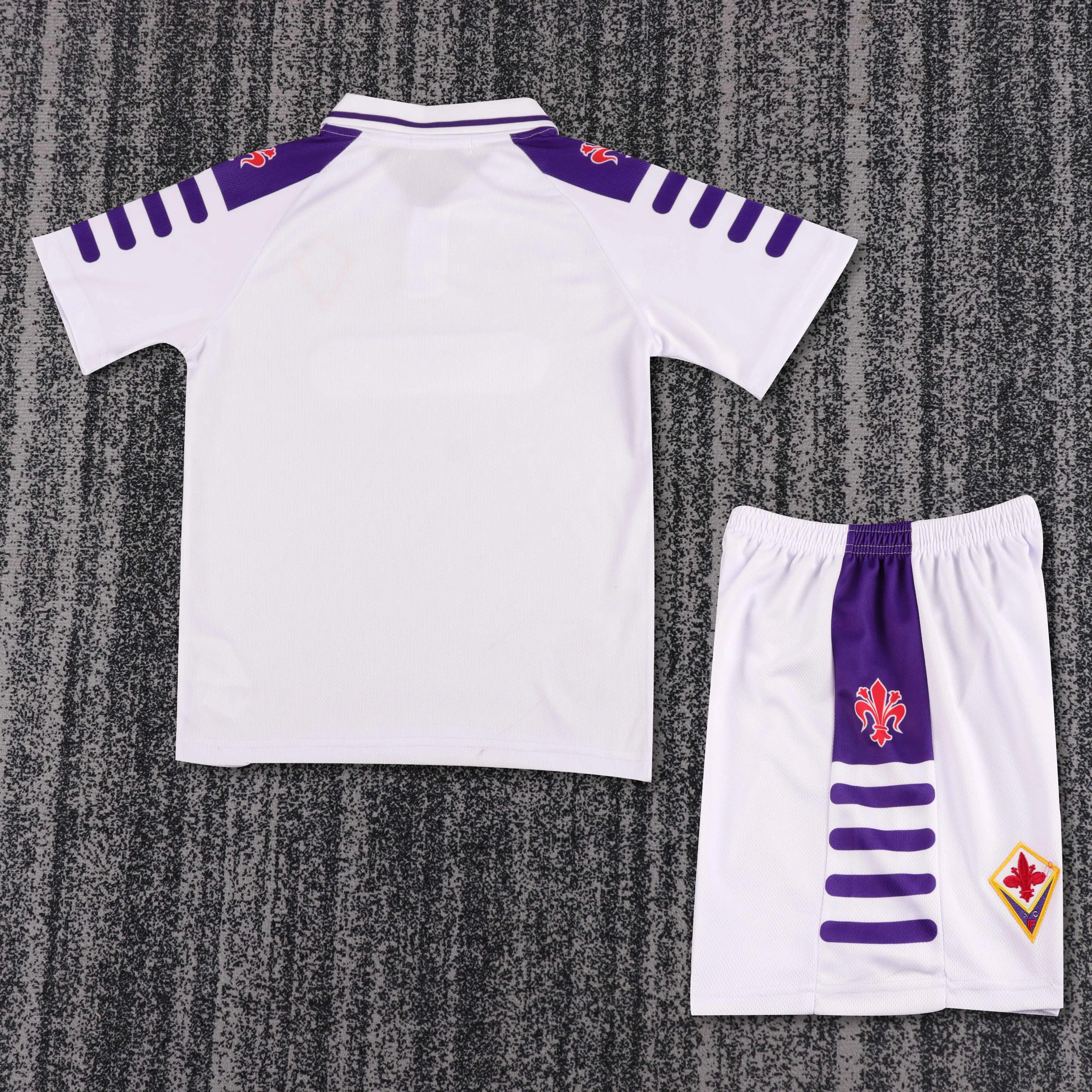 1998-1999 Retro Fiorentina Away Football Shirt 1:1 Thai Quality Kids Size