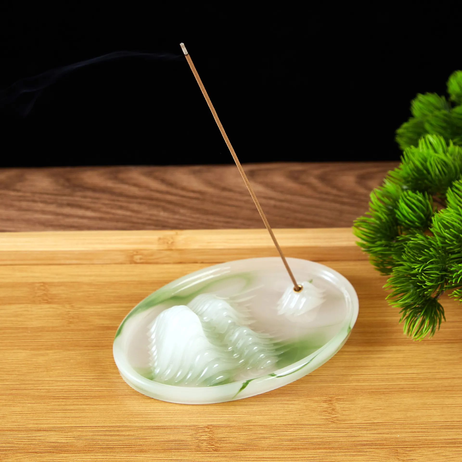 Creative Qianli Jiangshan Fragrance Insertion Fragrance Pet Tea Table Ornaments Household Line Incense Incense Incense Furnace Cultural and Creative Gift 6
