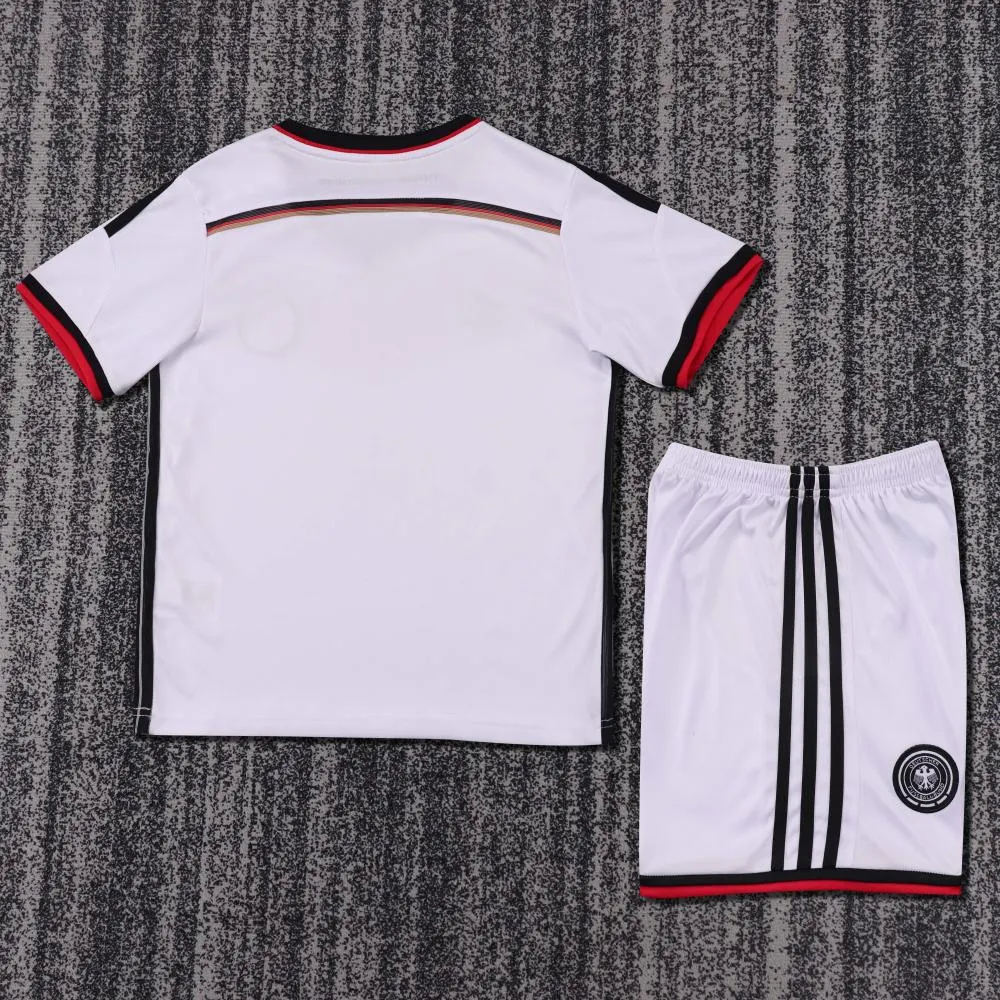 2014 Retro Germany Home Football Shirt 1:1 Thai Quality Kids Size