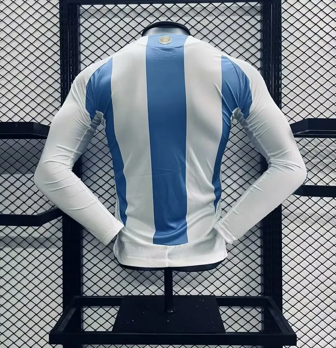 2024-2025 Player Version Argentina Home Long Sleeves Jersey