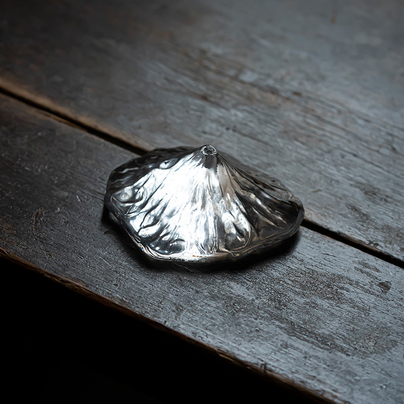New Crystal Glass Incense Holder with Fuji Mountain Design, Transparent Incense Burner, Home Zen Ornament with Lid