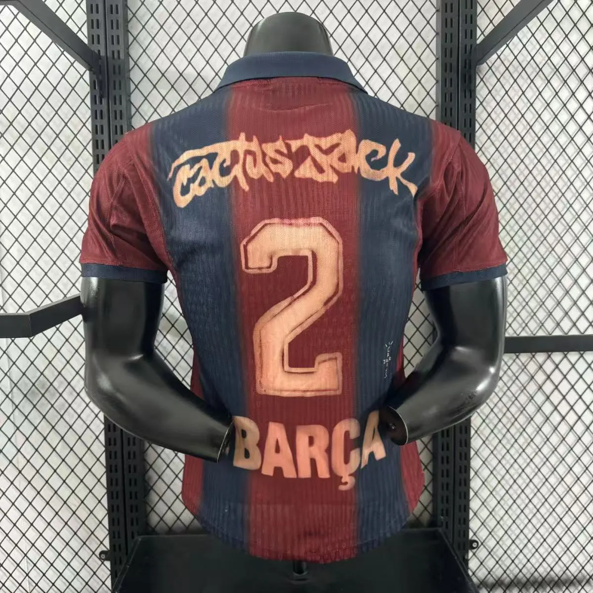 2024/2025 Player Version Barcelona x Travis Scott Collab Joint Retro Jersey 1:1 Thai Quality