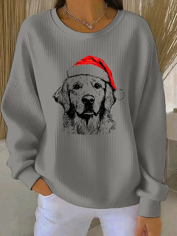 Women's Christmas Print Casual Sweatshirt