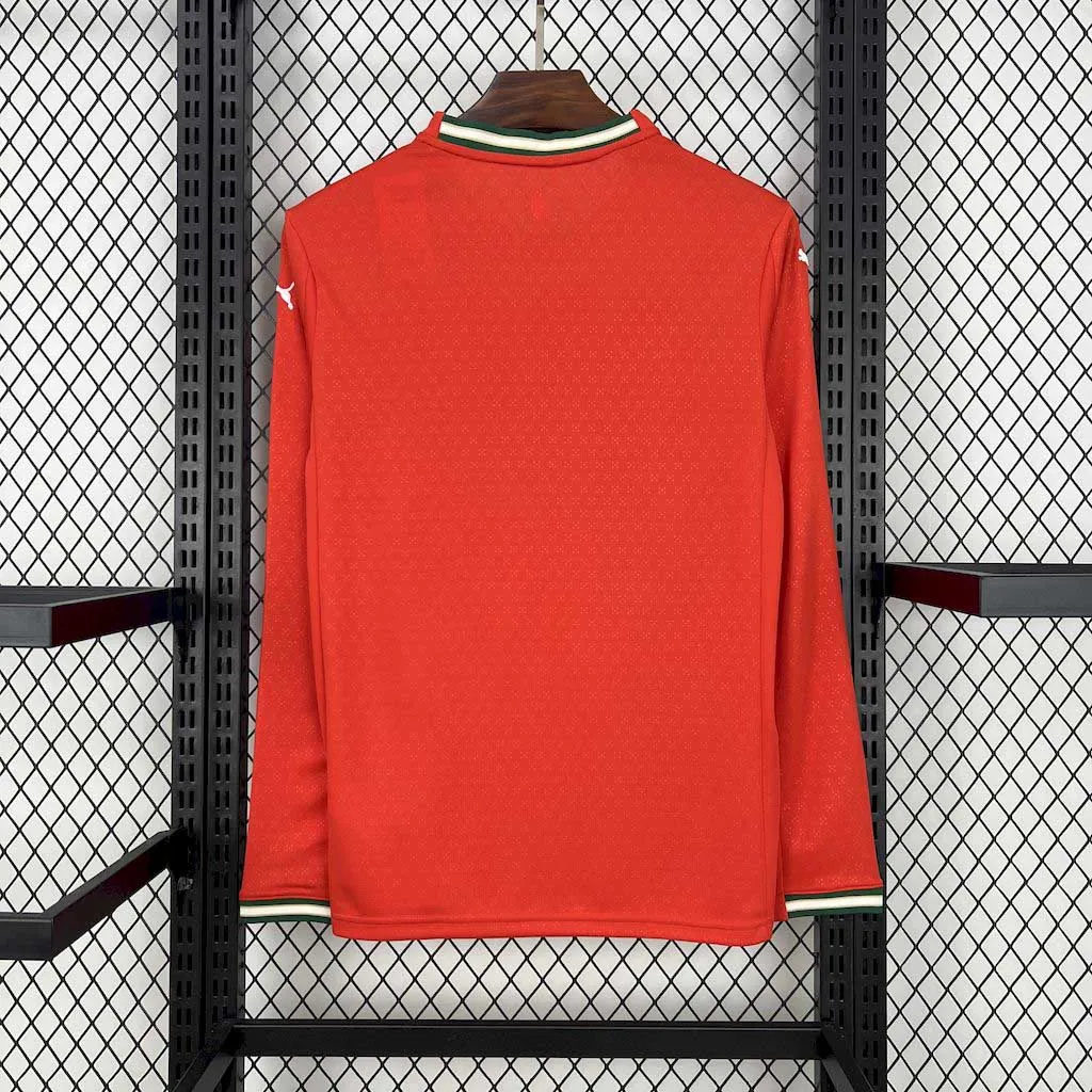 2025-2026 Portugal Long Sleeves Home Football Jersey 1:1 Thai Quality
