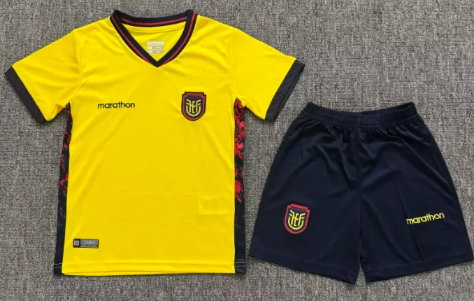 2026 Ecuador National Team Home Football Jersey 1:1 Thai Quality Kids Size