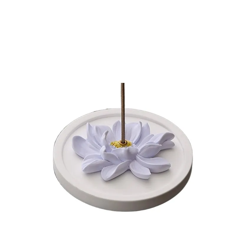 New Creative Home Indoor Incense Burner Incense Lotus Incense Holder Incense Base Purifying Air Tea Table Aromatherapy Ornaments 7