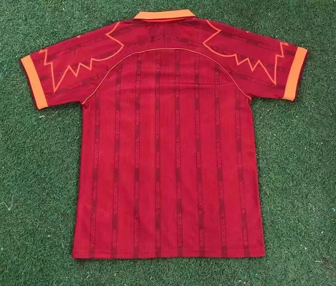 1999/2000 Retro Roma Home Soccer Jersey