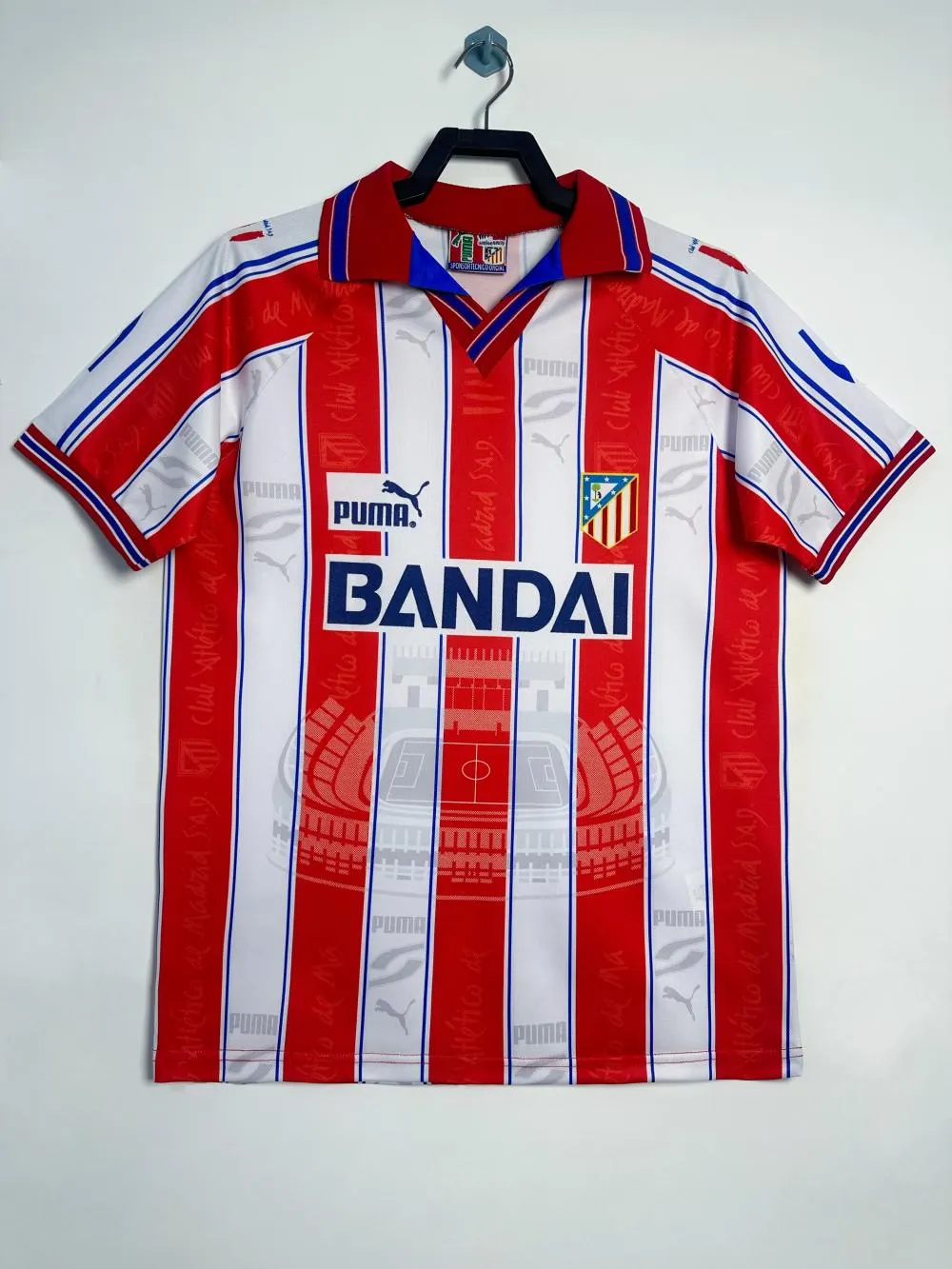1996-1997 Retro Atletico Madrid Home Soccer Jersey 1:1 Thai Quality