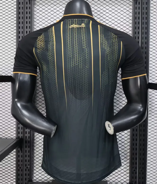 2026 Player Algeria National Team Training Suit Black Football Shirt 1:1 Thai Quality