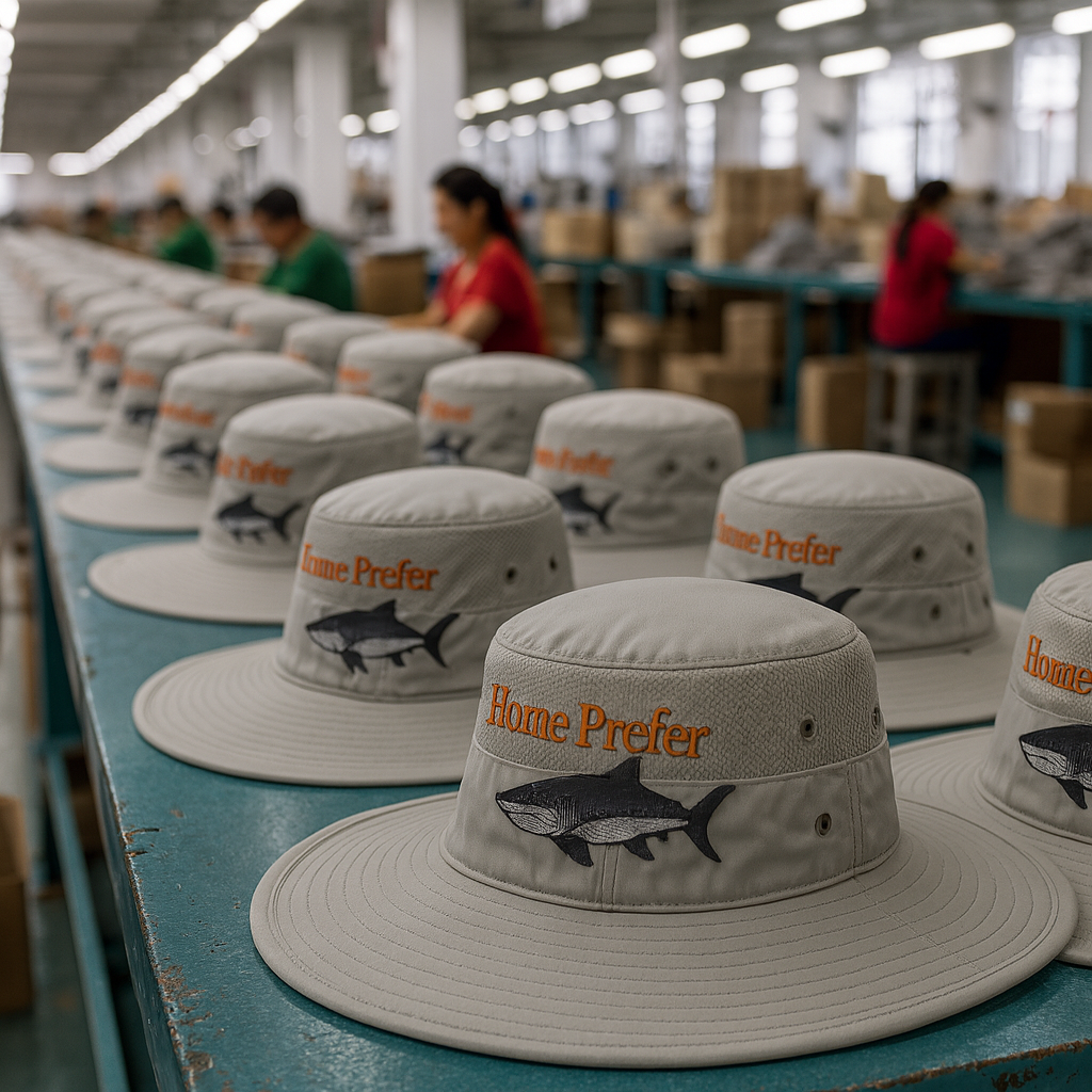 QC inspector checking logo size and position