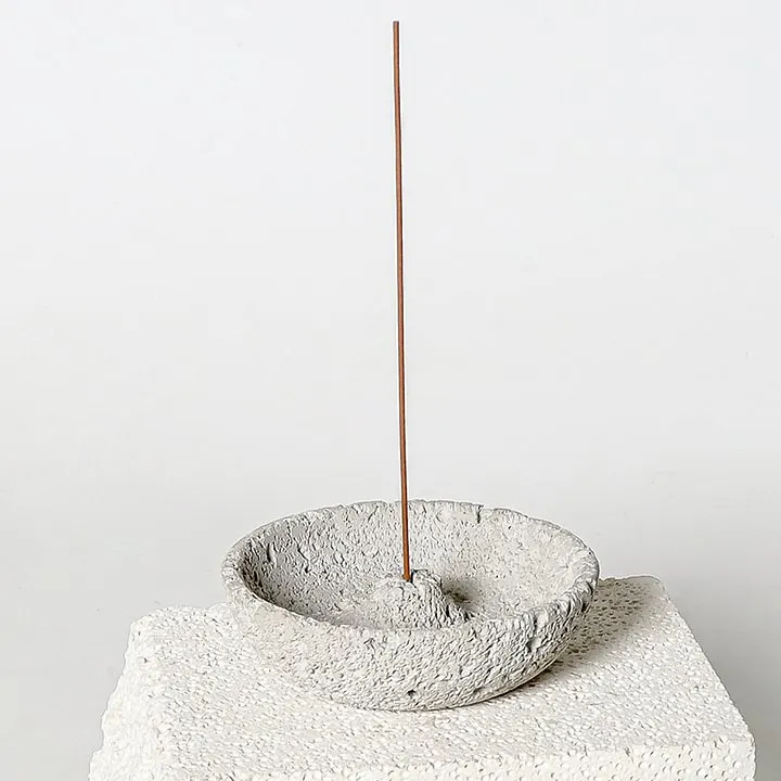 Cement Cross-Border Wabi-Sabi Style Incense Holder Simple Incense Burner Home Indoor Modern Plug-In Incense Base Decoration Ornaments 17