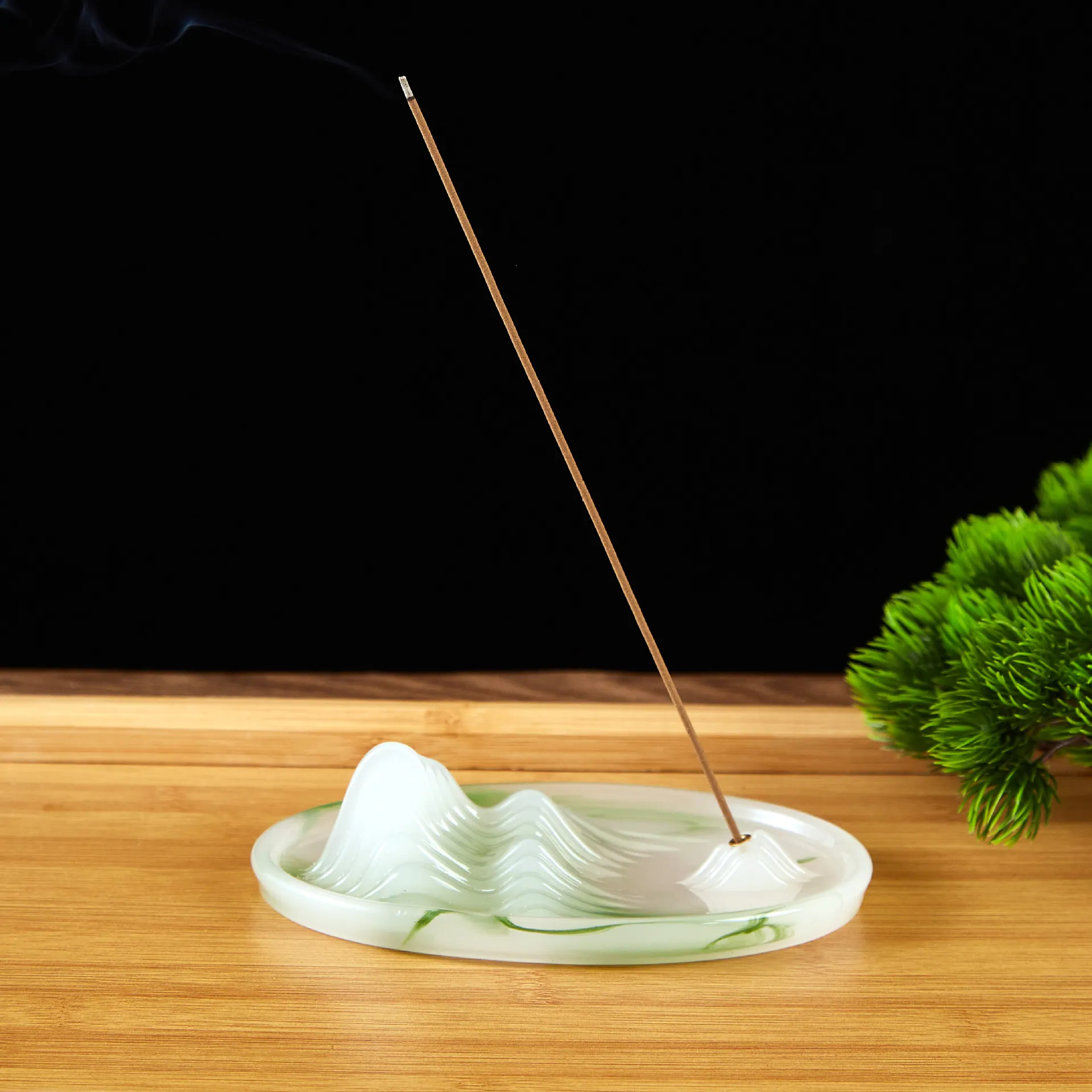 Creative Qianli Jiangshan Fragrance Insertion Fragrance Pet Tea Table Ornaments Household Line Incense Incense Incense Furnace Cultural and Creative Gift 13
