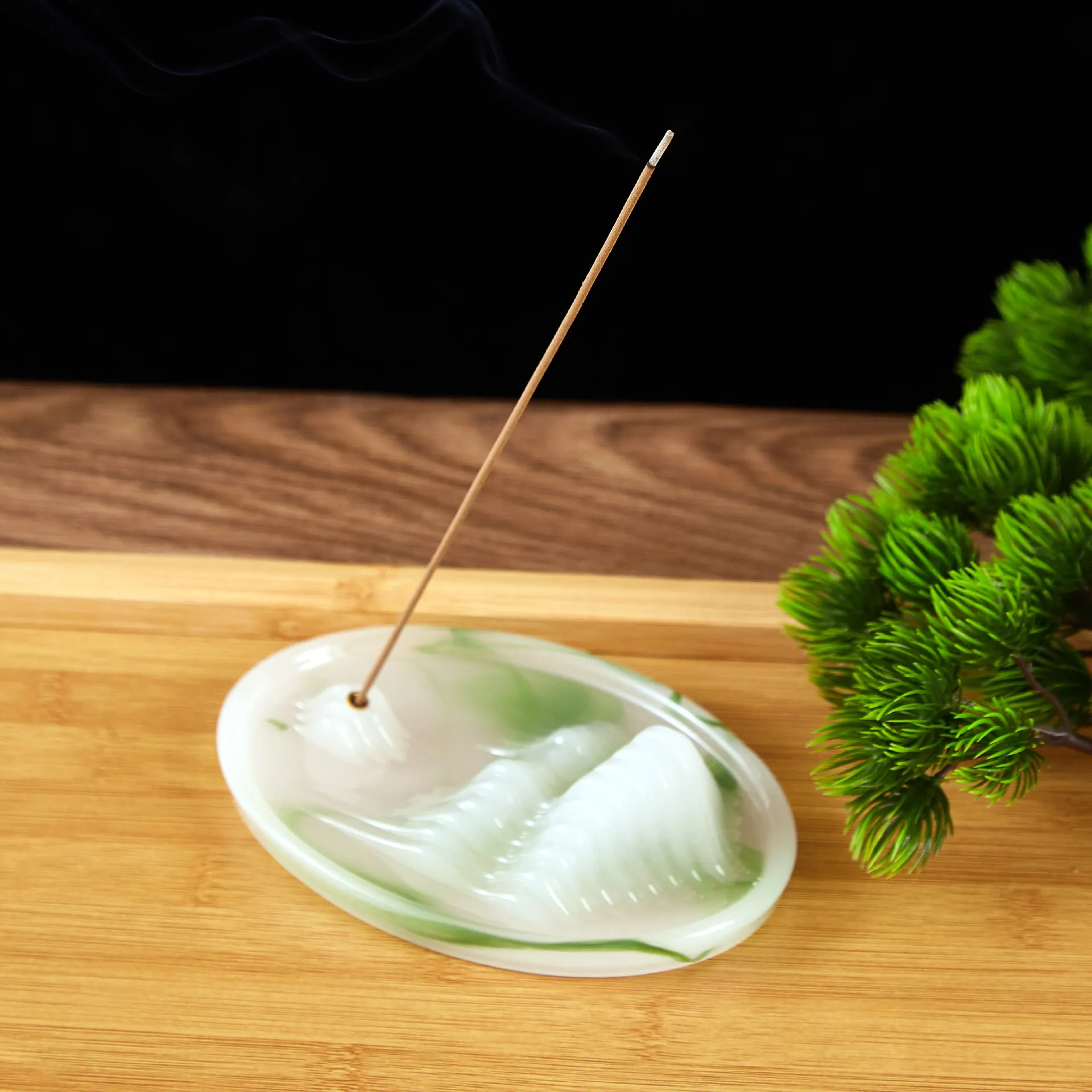 Creative Qianli Jiangshan Fragrance Insertion Fragrance Pet Tea Table Ornaments Household Line Incense Incense Incense Furnace Cultural and Creative Gift 9