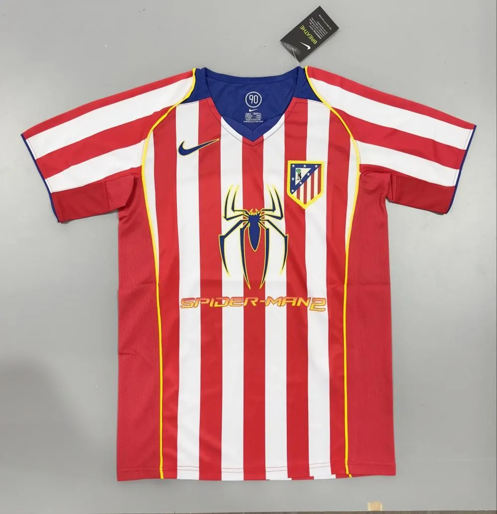 2004/2005 Retro Atletico Madrid Home Soccer Jersey 1:1 Thai Quality