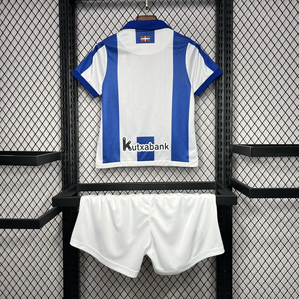 2024/2025 Real Sociedad Home Football Jersey 1:1 Quality Thai Kids Size