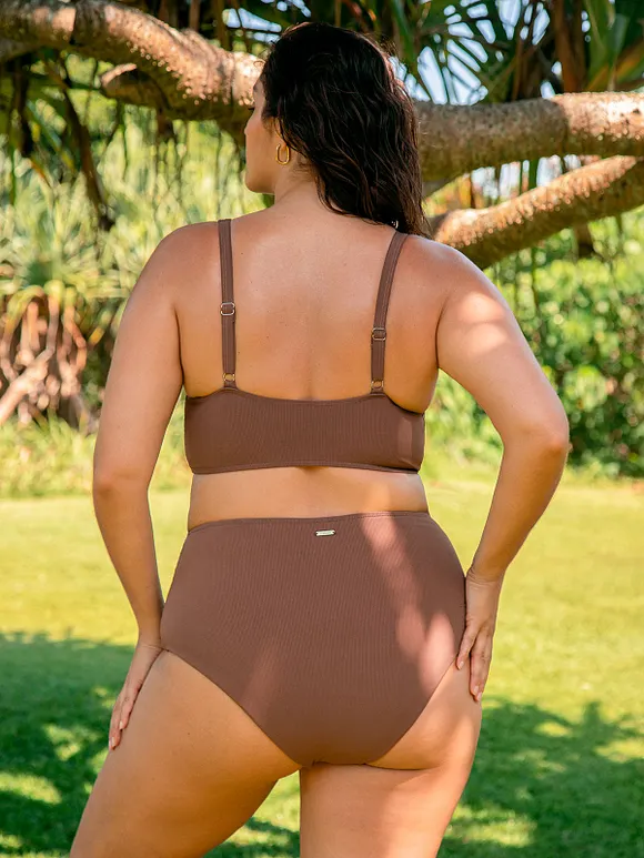 Ruched Plus Size Tankini Bottom