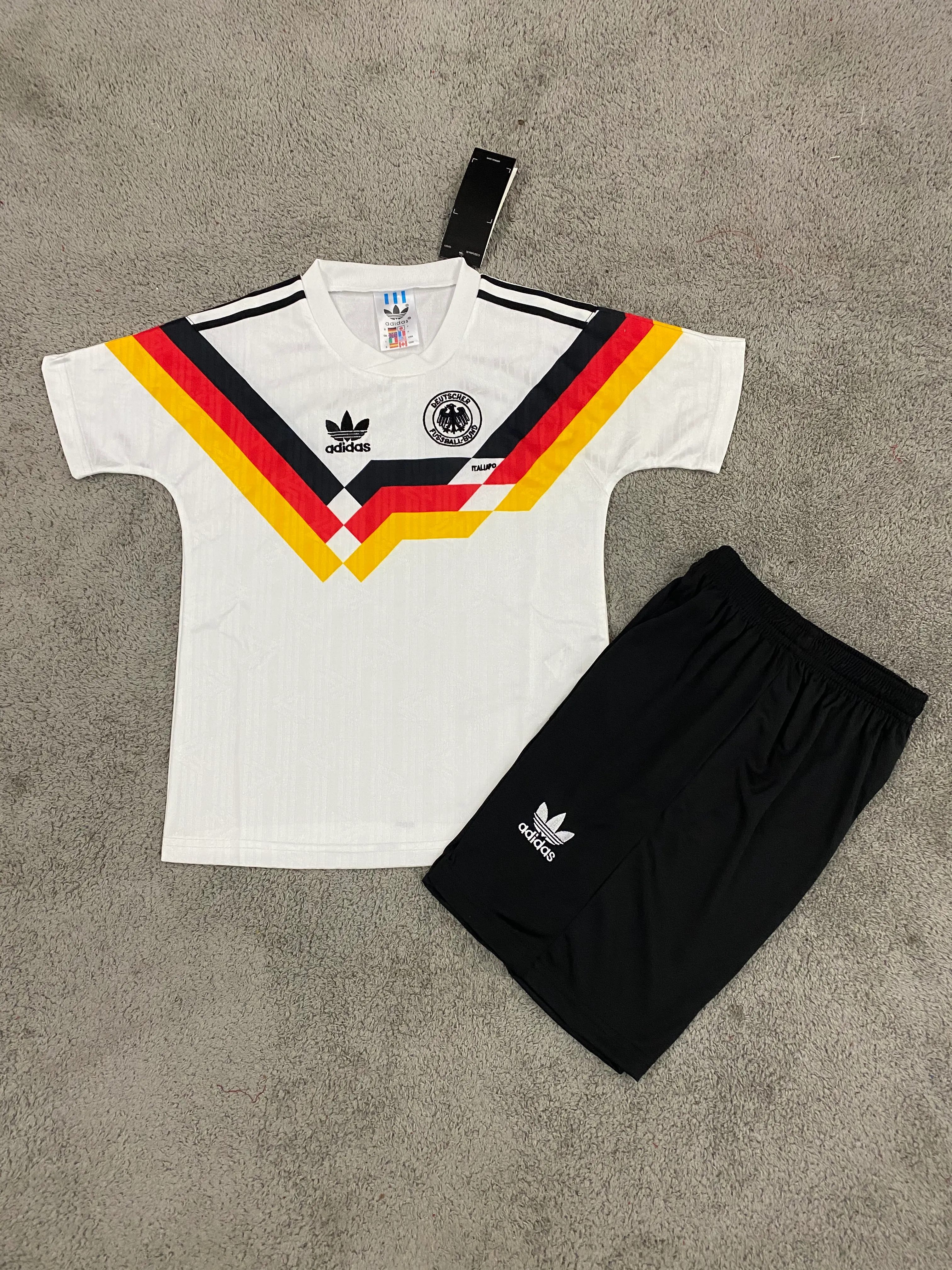 1990 Retro Germany Home Football Shirt 1:1 Thai Quality Kids Size