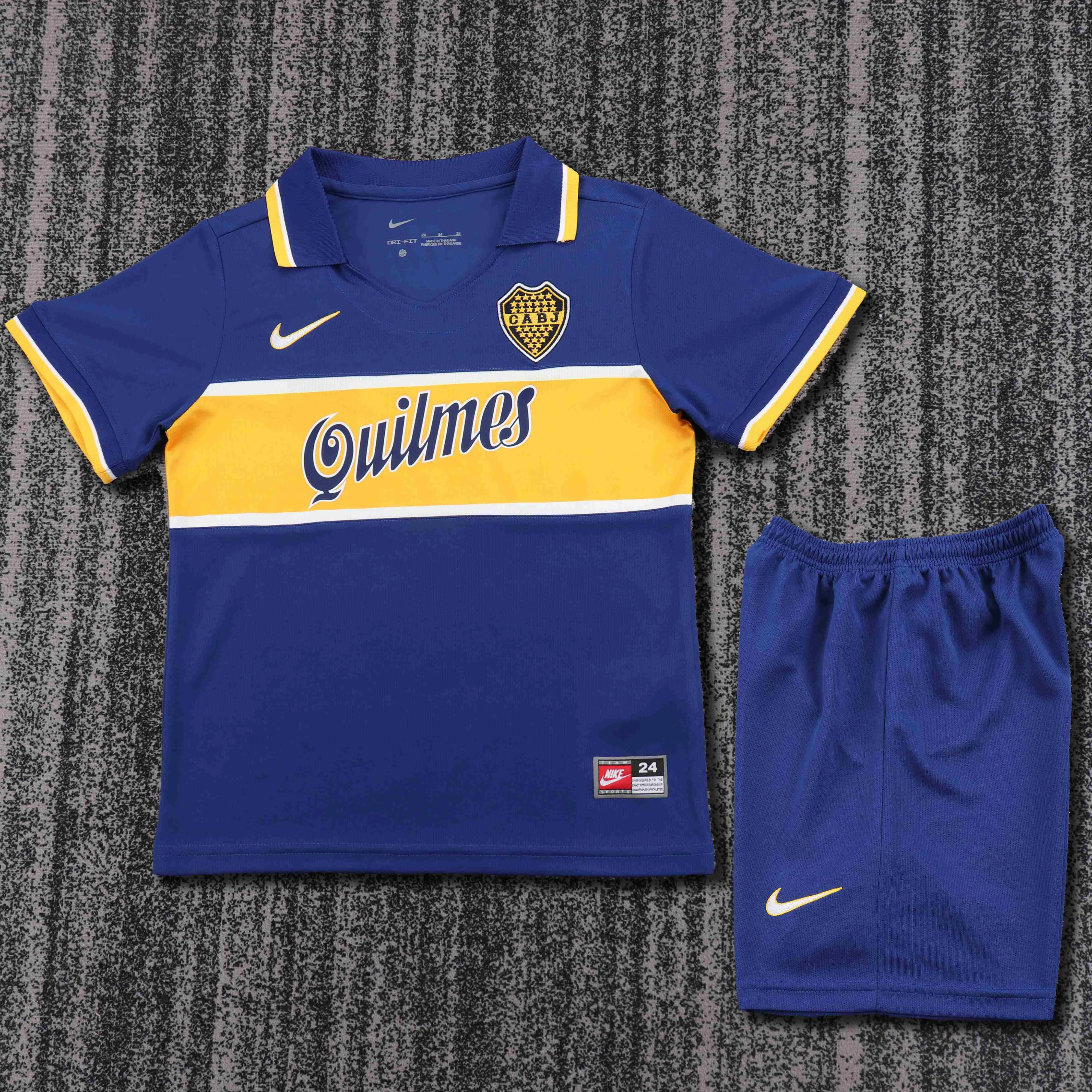 1996-1997 Retro Boca Juniors Home Football Jersey 1:1 Thai Quality Kids Size