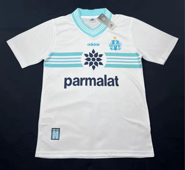 1996-1997 Retro Olympique de Marseille Home Football Jersey 1:1 Thai Quality