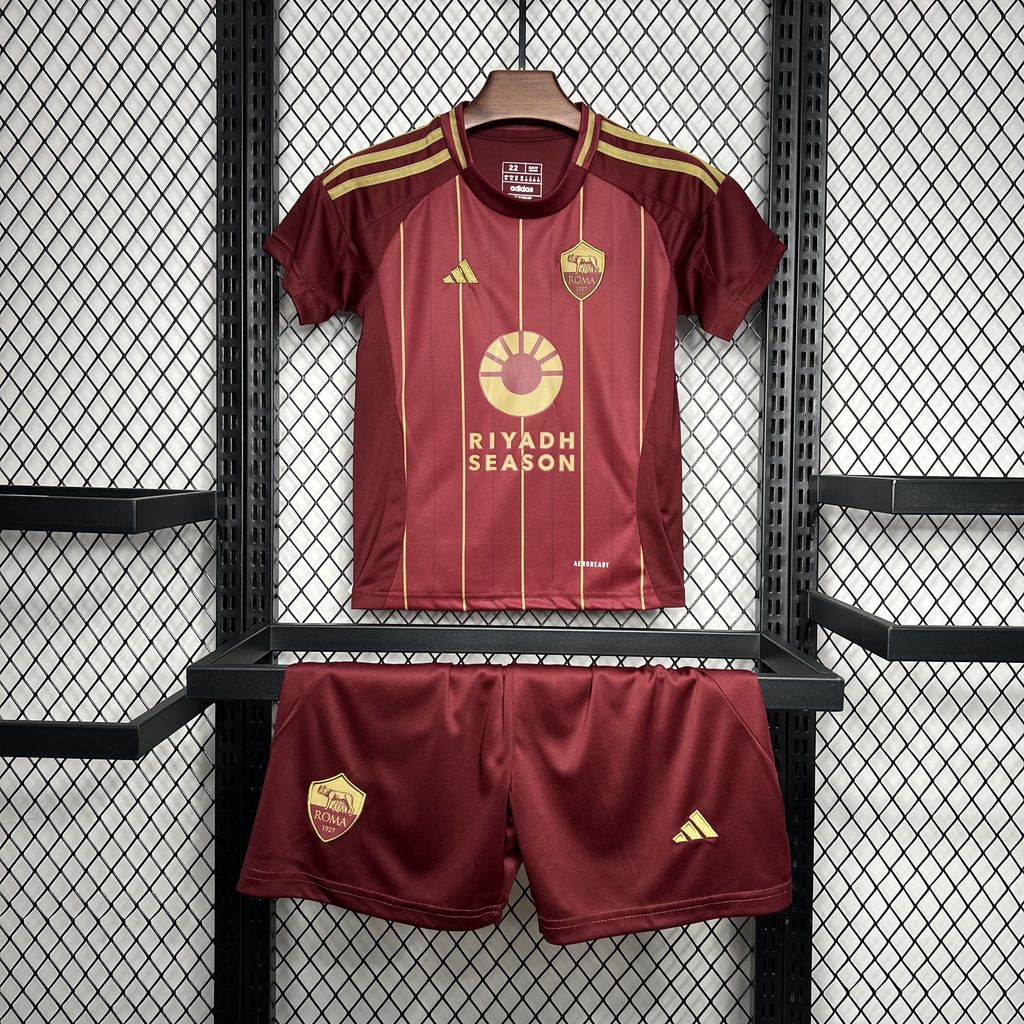 2024/2025 Roma Home Soccer Jersey 1:1 Thai Quality Kids Size