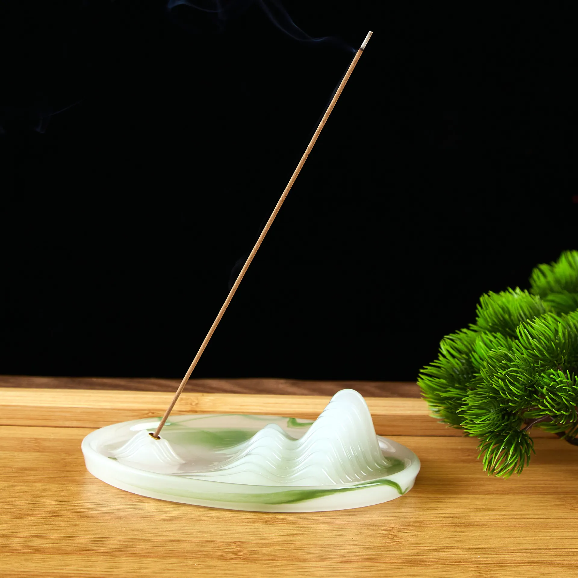 Creative Qianli Jiangshan Fragrance Insertion Fragrance Pet Tea Table Ornaments Household Line Incense Incense Incense Furnace Cultural and Creative Gift 11