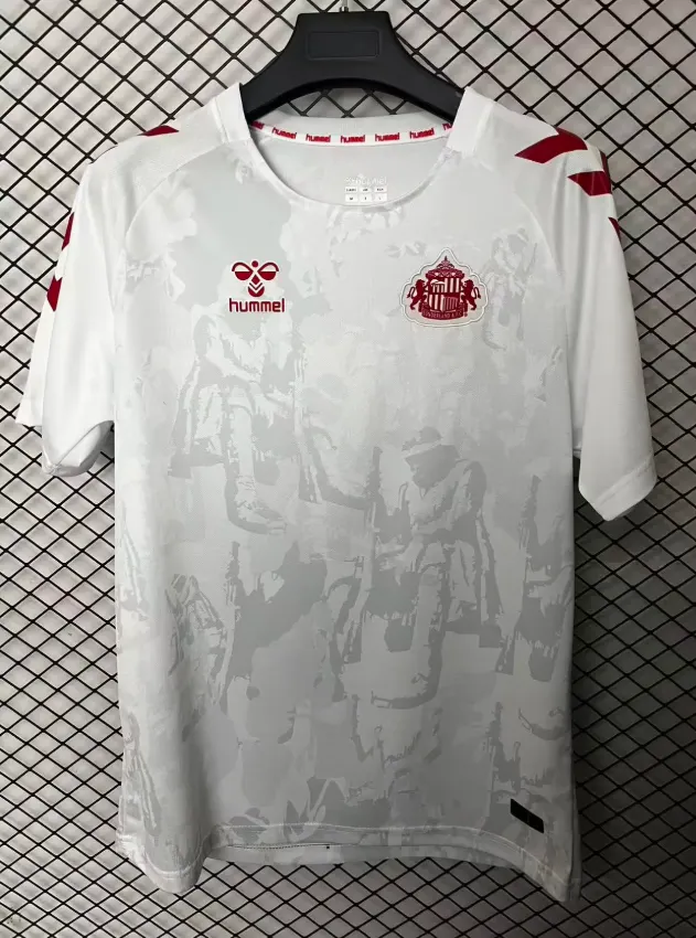 2025/2026 Sunderland AFC White-gray Football Jersey 1:1 Thai Quality